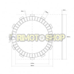 HONDA CBR F (PC20) 500 87/90 Kit Dischi frizione