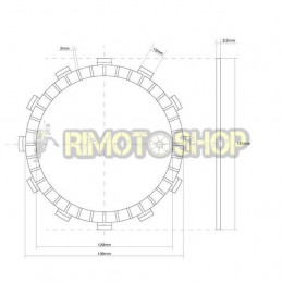 HONDA CBR F (PC20) 500 87/90 Kit Dischi frizione