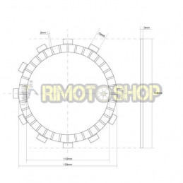 YAMAHA 600 FZ6 N,NS,S2(RJ07) 04/09 Kit disques d'embrayage