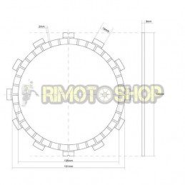 YAMAHA 1000 YZF R1 00/01 Kit Dischi frizione Guarniti