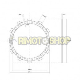 HONDA CRE X IE 250 07/09 Kit Dischi frizione