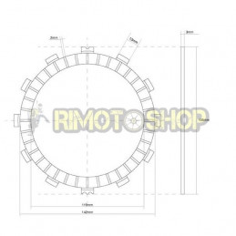 YAMAHA 1000 YZF R1 07/08 Kit disques d'embrayage garnie