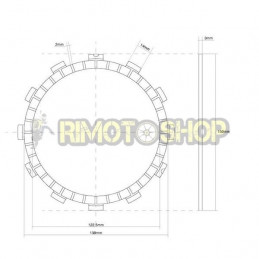 SUZUKI 650 DL V Strom ABS 07/15 Kit Dischi frizione Guarniti