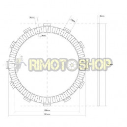 SUZUKI 1340 GSX R Hayabusa 08/15 Kit Dischi frizione Guarniti