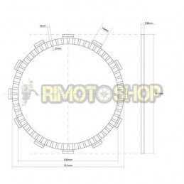 SUZUKI 1300 GSX R Hayabusa 99/01 Kit Dischi frizione Guarniti