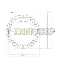 YAMAHA 500 XP T-Max 08/11 Kit Dischi frizione Guarniti