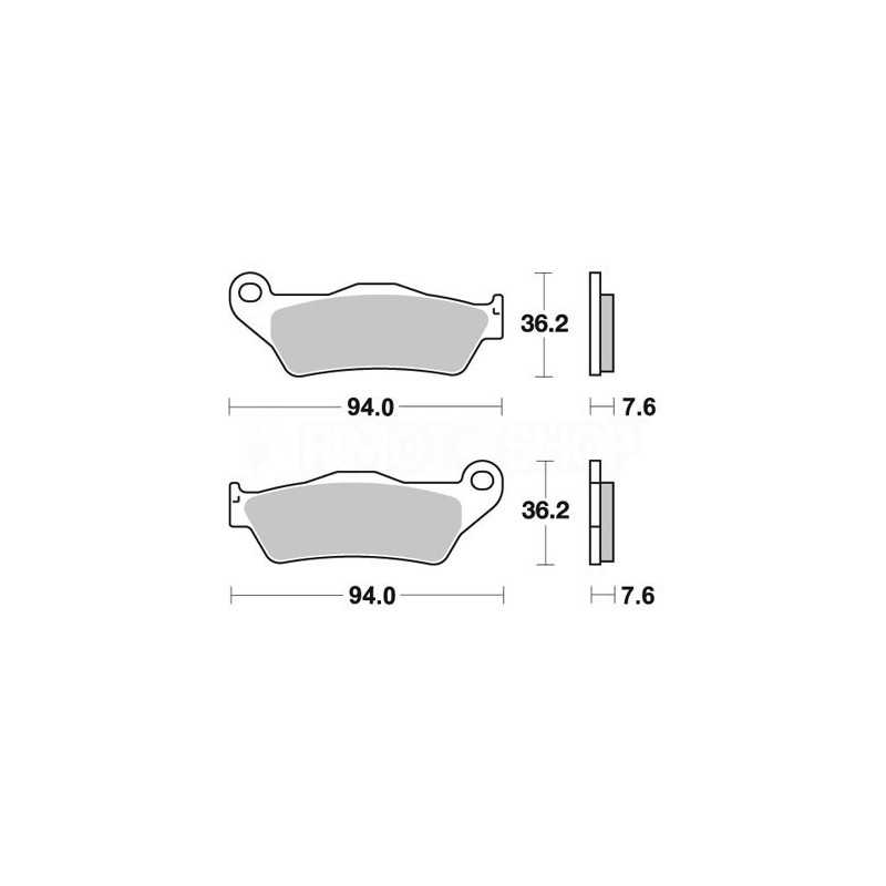 Pastiglie freno WRP Husaberg 125 TE 13-14 anteriori