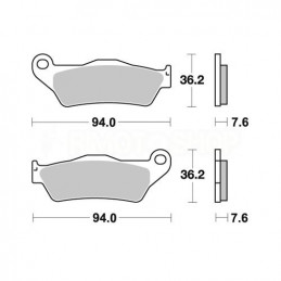 Pastiglie freno WRP Husaberg 501 FE 13-14 anteriori