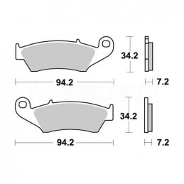 Brake pads WRP Honda CR 500...