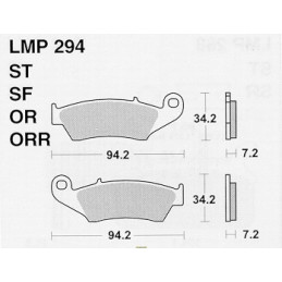 Pastiglie freno AP Kawasaki KX 500 96-04 anteriori