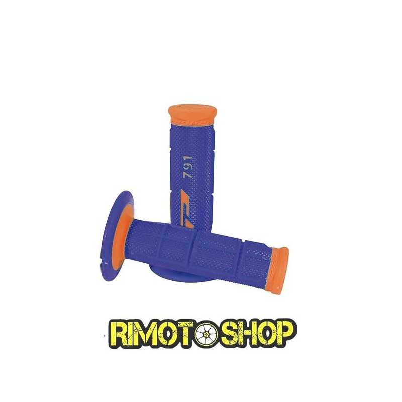 Manopole CROSS PROGRIP 791 DUAL DENSITY ARANCIO FLUO/BLU-431180-ProGrip