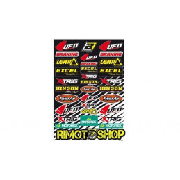 SPONSOR LOGO SHEET ADESIVI GRAFICHE MOTOCROSS ENDURO