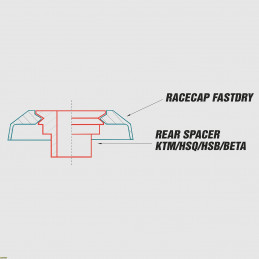 Racecap Fastdry Husqvarna 450 FC 14-15 neri