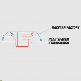 Racecap Fastdry KTM 250 EXC F 07-18 arancioni