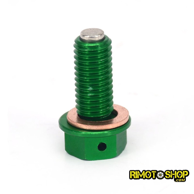 Magnetic oil drain plug Kawasaki KX 450 F 2006-2015 verde-RMT-KAW02 | RiMotoShop