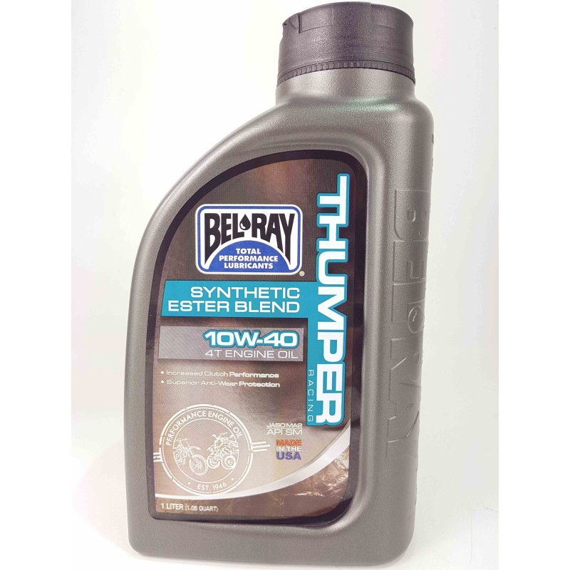Bel Ray 10W 40 Thumper Racing Synthetic Ester Blend 4T Engine Oil-5995201 | RiMotoShop