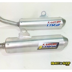 Silenziatore Scarico HGS per Honda CR 80 1996-2001-SLX85CR|RiMotoShop