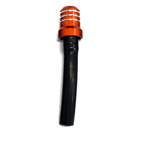 Orange tank vent with black short tube-STST.A | RiMotoShop