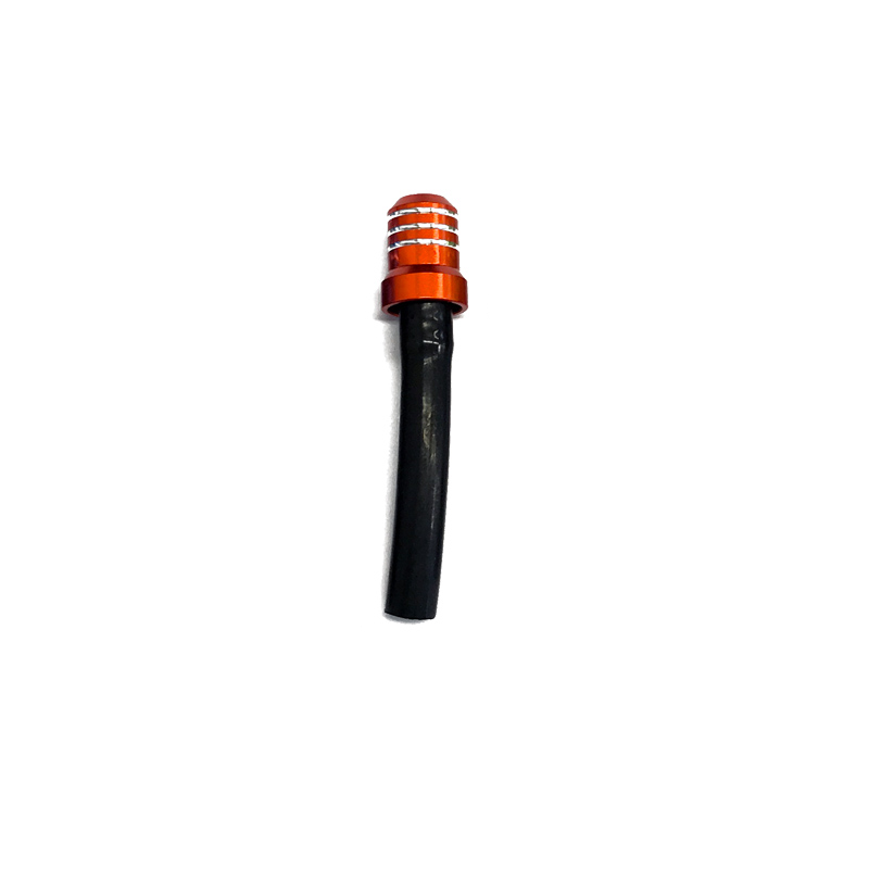 Sfiato serbatoio arancione con tubo corto nero-STST.A|RiMotoShop