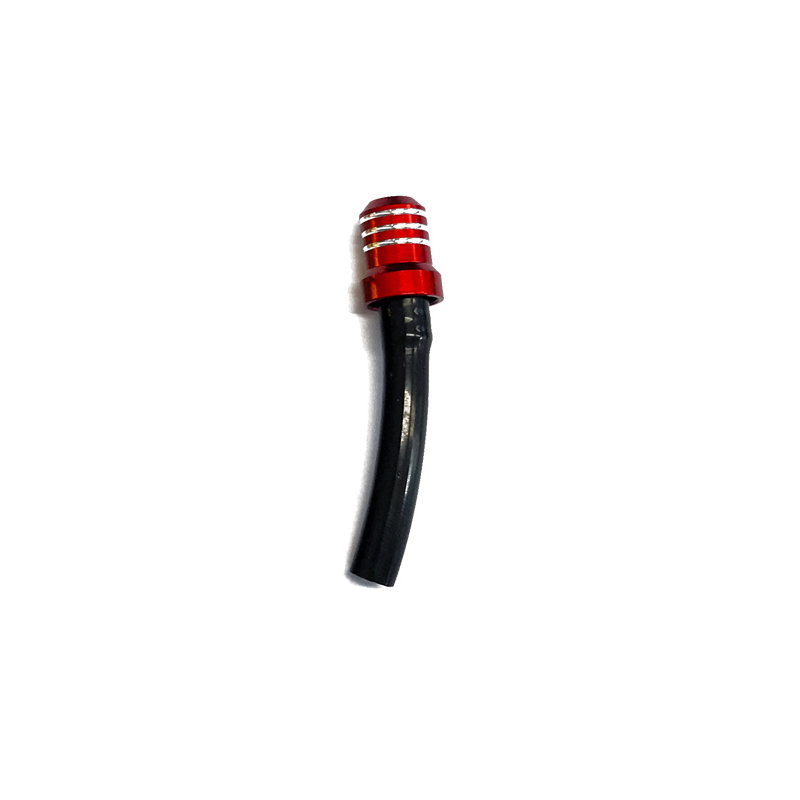 Red tank vent with black short tube-STST.R | RiMotoShop