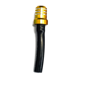 Yellow tank vent with black short tube-STST.G | RiMotoShop
