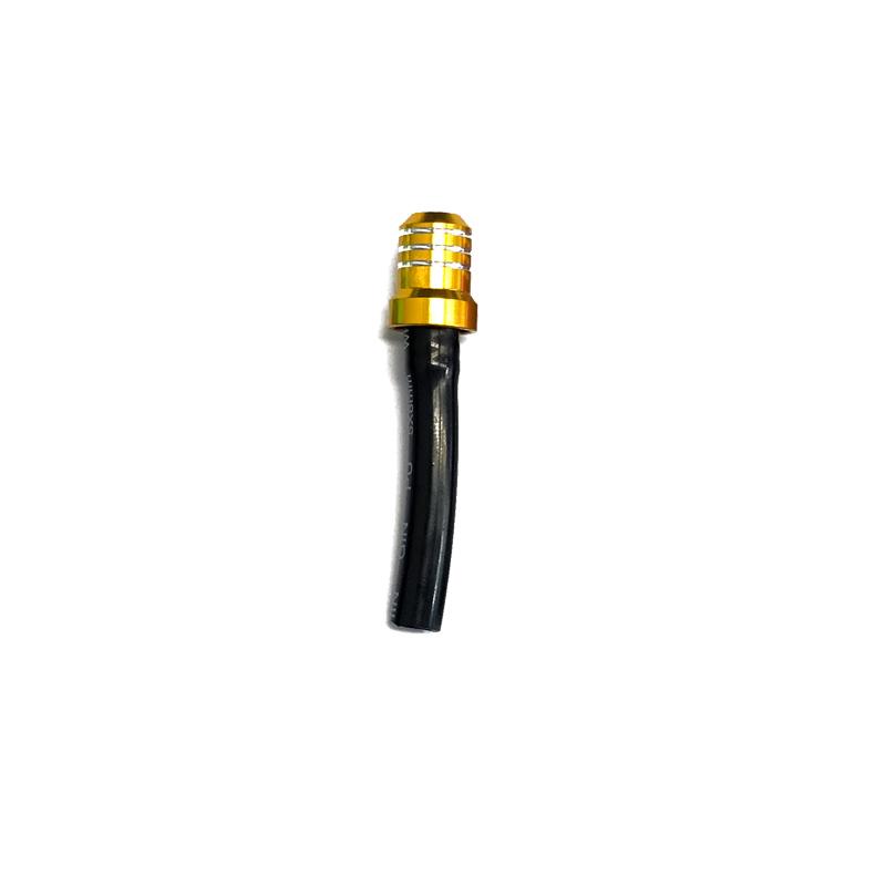 Yellow tank vent with black short tube-STST.G | RiMotoShop