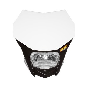 Mascherina porta faro Circuit UNIVERSALE enduro NERO-HL020-N|RiMotoShop