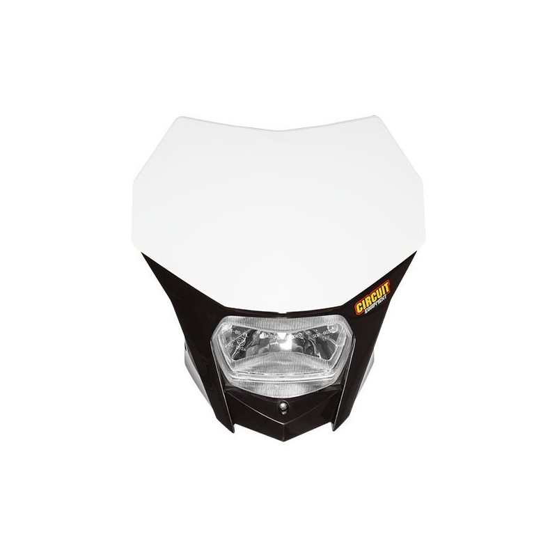 Mascherina porta faro Circuit UNIVERSALE enduro NERO-HL020-N|RiMotoShop