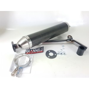 APRILIA MX 125 GIANNELLI Silenziatore carbonio 2T fondello ALLUMINIO-54603HF|RiMotoShop