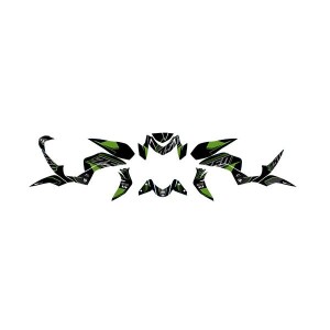 adhésifs Graphics Kit 07 13 KAWASAKI Z750 vert NOIR-501007-RiMotoShop