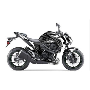 Kit grafiche adesivi 13 16 KAWASAKI Z800 NERO BIANCO-501006|RiMotoShop