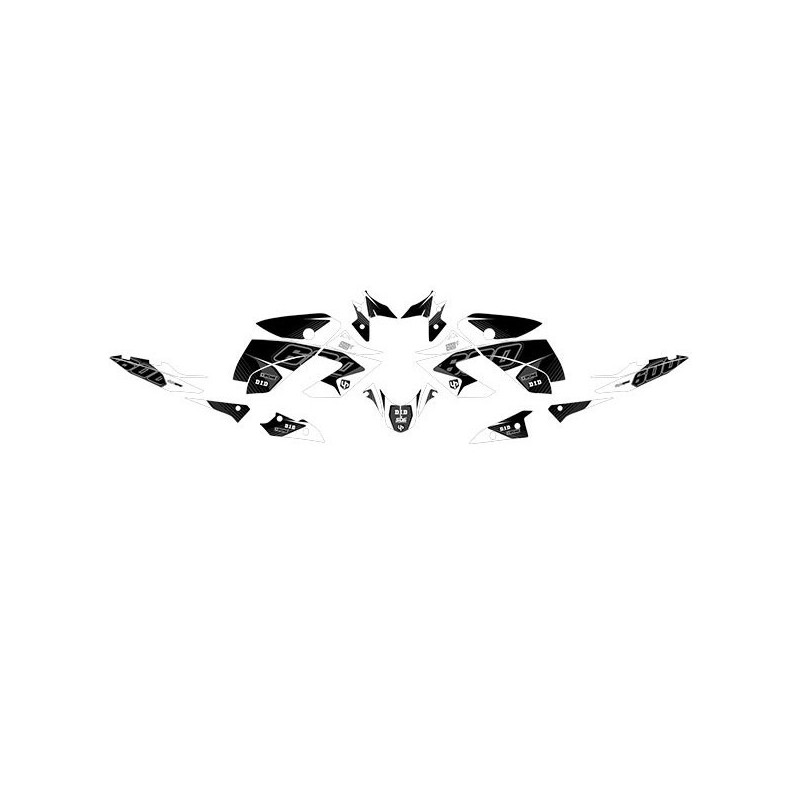 Graphics Kit Stickers YAMAHA XJ6 2010 2015 BLACK WHITE-501021 | RiMotoShop