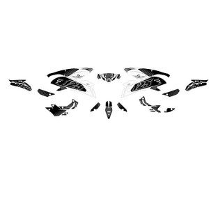 Graphics Kit Stickers YAMAHA MT125 2015 2017 WHITE BLACK-501019 | RiMotoShop