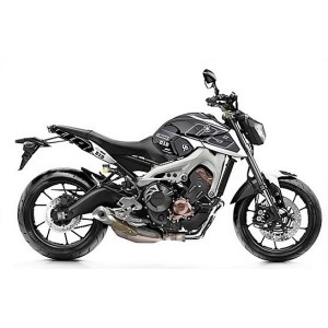 Graphics Kit Stickers YAMAHA MT-09 2015 2017 BLACK-WHITE-501016 | RiMotoShop