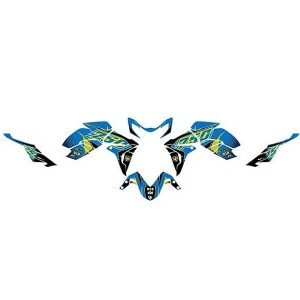 Kit grafiche adesivi SUZUKI GSR750 08 16 BLU-GIALLO-501011|RiMotoShop