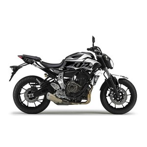 adhésifs Graphics Kit YAMAHA MT-07 2014 2017 NOIR-BLANC-501018-RiMotoShop