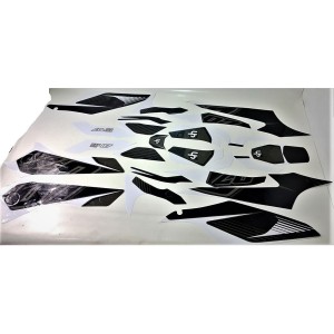Graphics Kit Stickers YAMAHA MT-07 2014 2017 BLACK-WHITE-501018 | RiMotoShop