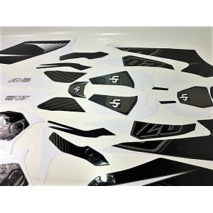 Kit grafiche adesivi YAMAHA MT-07 2014 2017 NERO-BIANCO-501018|RiMotoShop