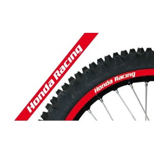 STICKERS WHEEL RIMS RED HONDA RACING-AD9-14673.2A | RiMotoShop
