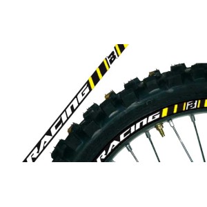 WHEEL RIM STICKERS YELLOW blackbird racing MOTOCROSS ENDURO-5081/40 | RiMotoShop
