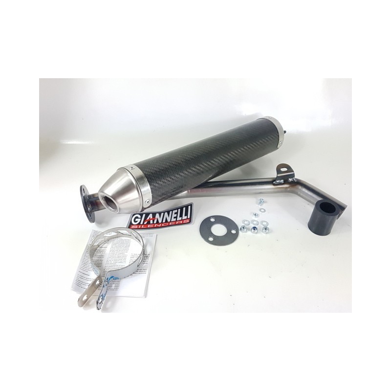 APRILIA SX125 GIANNELLI Carbon silencer exhaust-54059HF | RiMotoShop